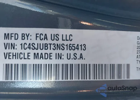 2022 Jeep Wagoneer Series Ii from USA, damaged, VIN 1C4SJUBT3NS165413